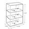 Azar Displays Acrylic Countertop Open Case 12.375'' Wide w/ 2 Non-Removable Shelves and Wall Hanging Holes 255658 - alternate 2
